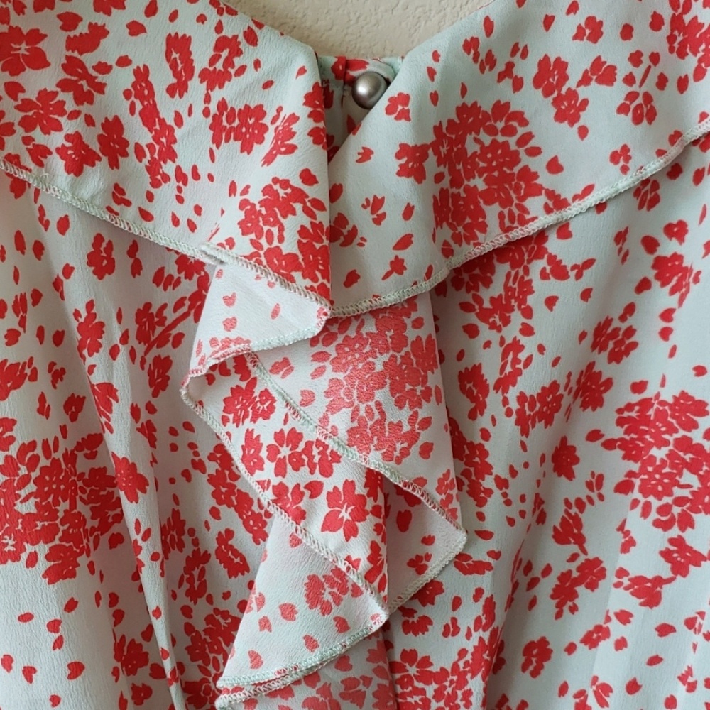 Blue and coral dress size M - Picture 3 of 5